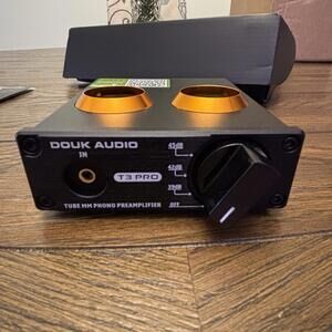 Douk Audio T3 PRO Mini MM RIAA Tube Phono Turntable Preamp Stereo Preamplifier